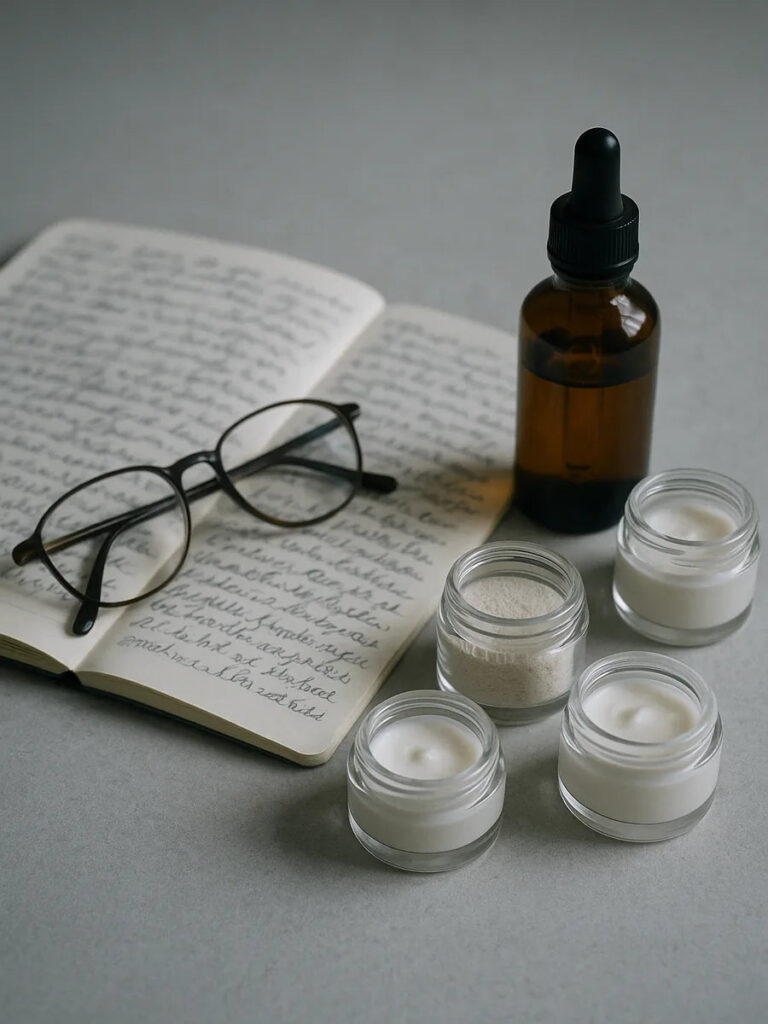 The Glowve formulation workbench where products are sampled and tested